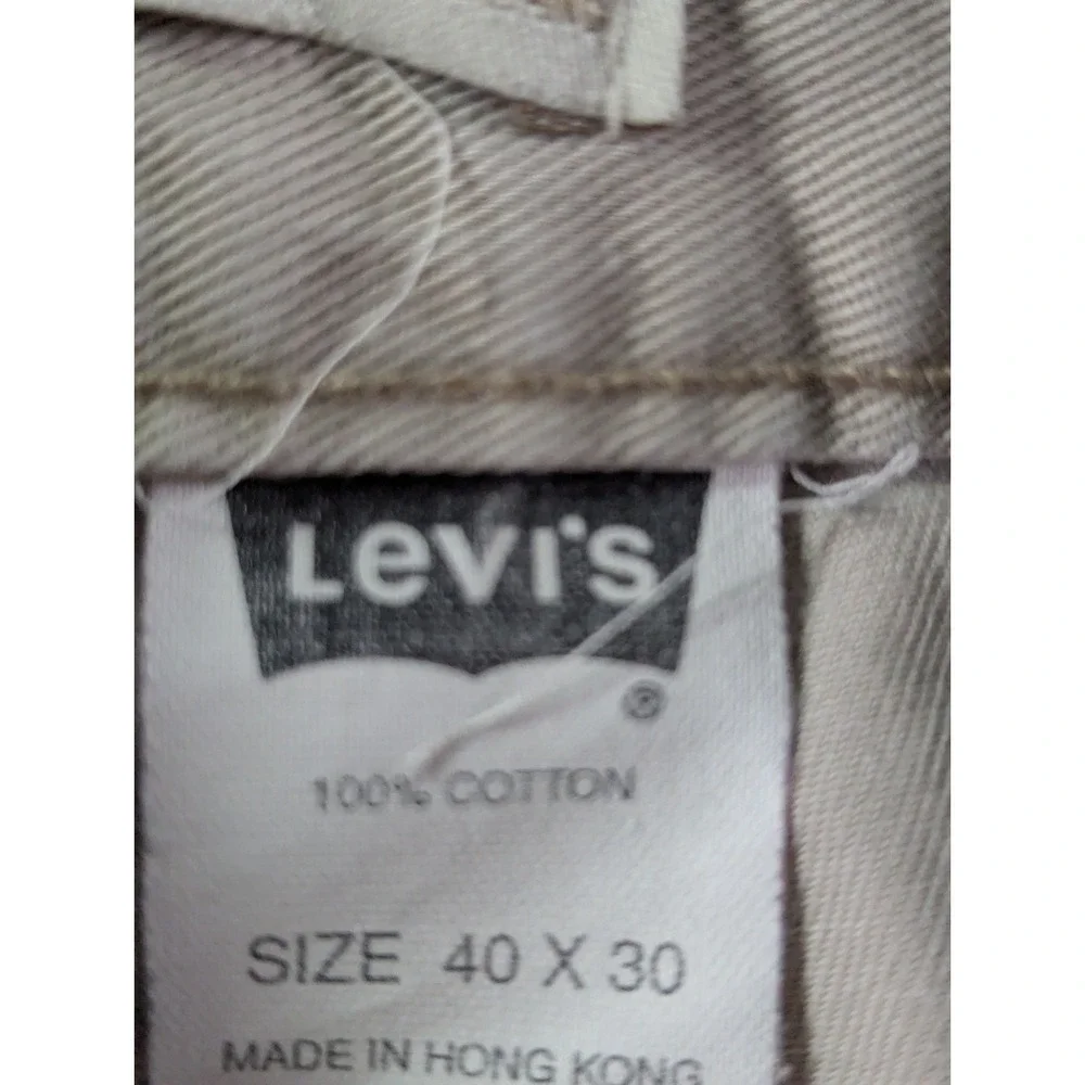 VTG Levi's SilverTab Cargo Pants 40x30 90s Skater Grunge Khaki Hong Kong Utility